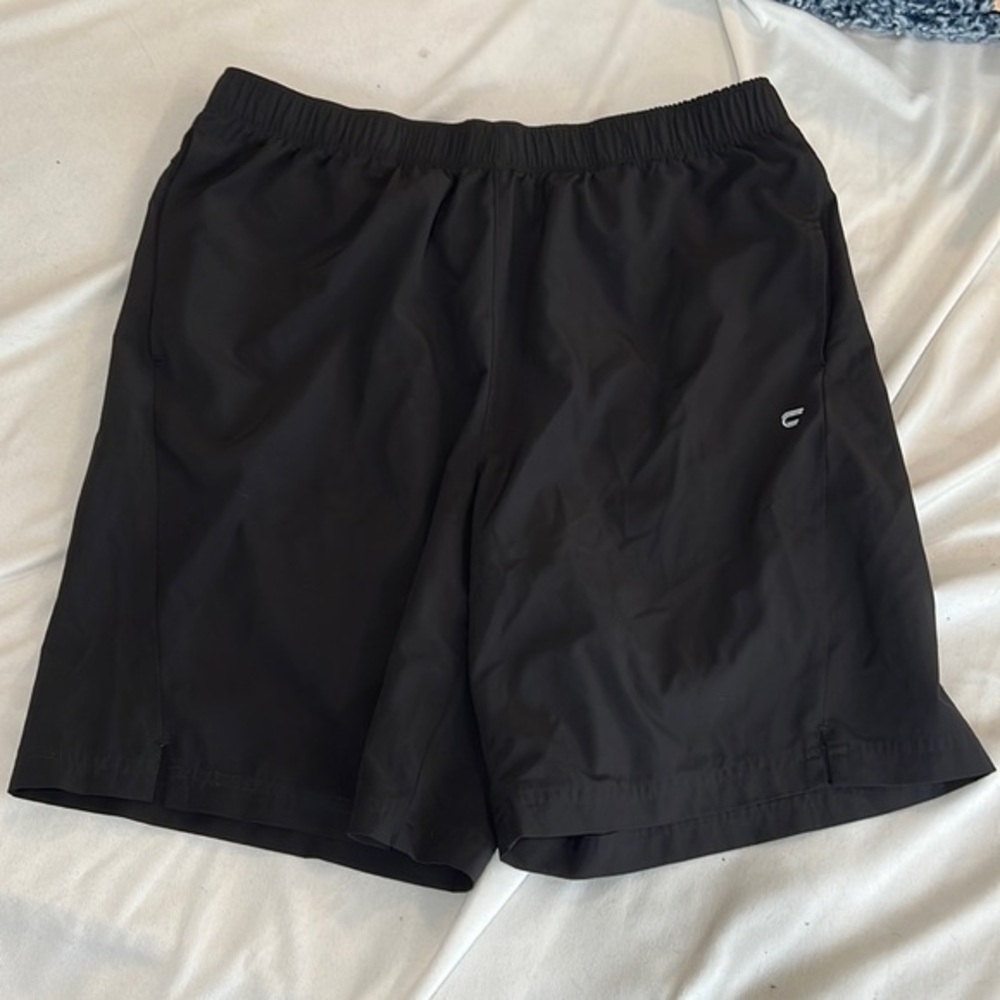 Caleo Mens lightweight black shorts w pockets